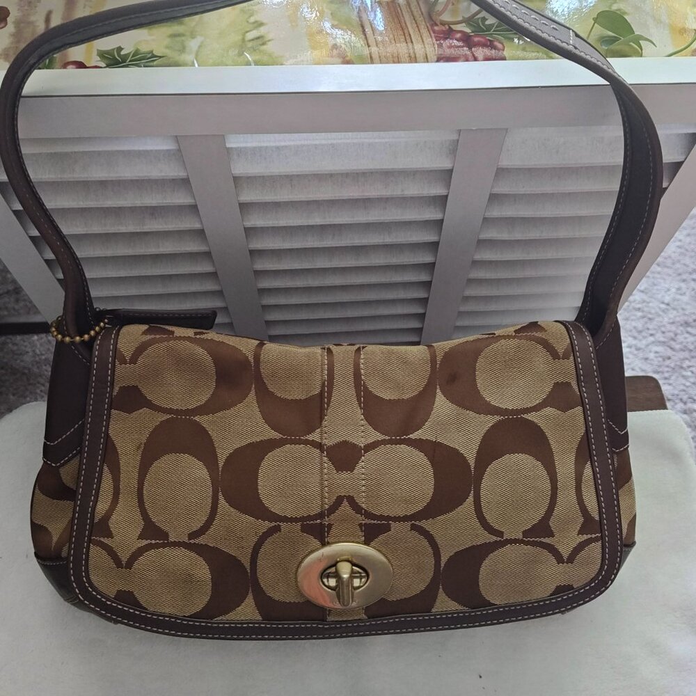 BROWN COACH BAG